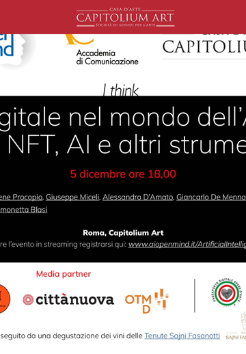 Il Digitale nel mondo dell’Arte tra NFT, AI e altri strumenti